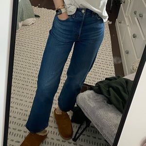 levi’s ribcage straight jeans